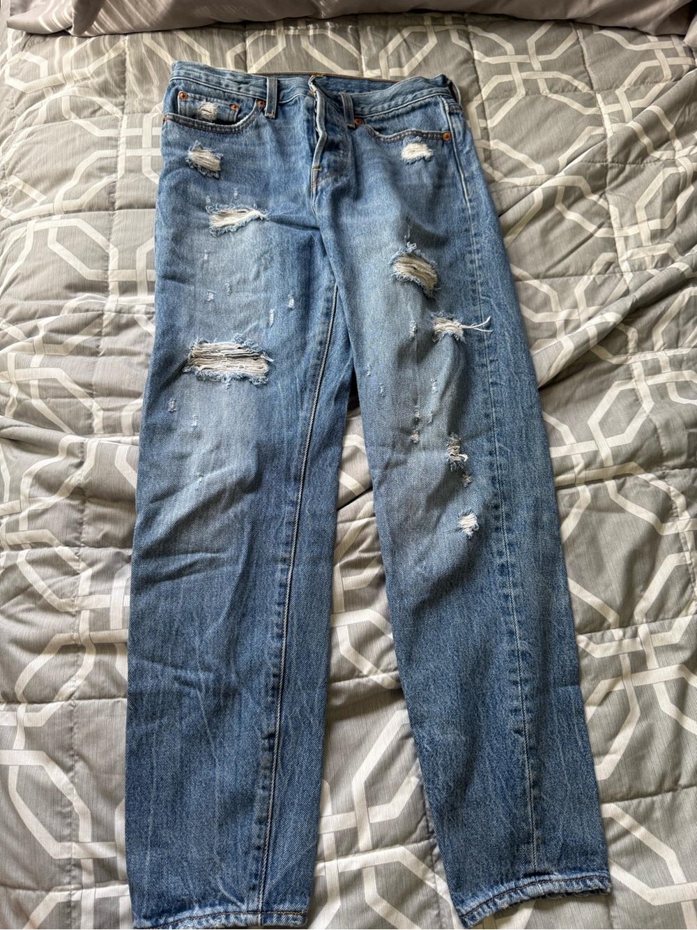 Levi’s 501 Distressed Jeans